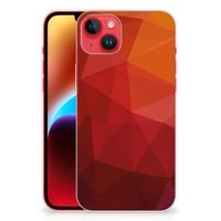 TPU Hoesje voor iPhone 14 Plus Polygon Red - thumbnail