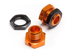 HPI - 5mm Hex Wheel Adapters Trophy Buggy (Orange/Black) (101785)