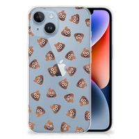 TPU bumper voor Apple iPhone 14 Poep Emojis - thumbnail