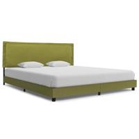 vidaXL Bedframe stof groen 180x200 cm