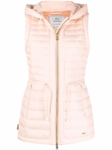 Woolrich gilet matelassé Hibiscus à capuche - Rose