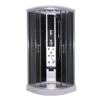 Badstuber Scala gesloten douchecabine 90x90x215cm - kitvrij met thermostaatkraan Badstuber Scala gesloten douchecabine 90x90x215cm - kitvrij met thermostaatkraan