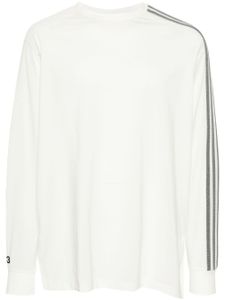 Y-3 t-shirt à bandes signatures - Blanc