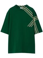 Burberry t-shirt en coton à carreaux - Vert