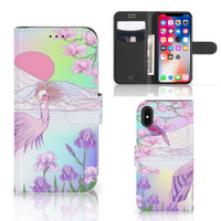 Apple iPhone X | Xs Telefoonhoesje met Pasjes Bird - thumbnail