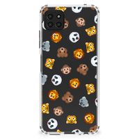 Doorzichtige Silicone Hoesje voor Samsung Galaxy A22 5G Dieren Emojis