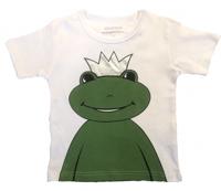 Ziegfeld T-shirt kikker Koning junior wit maat 98