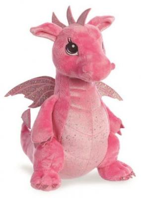 Aurora knuffeldraak Sparkle Tales Dahlia roze 30,5 cm