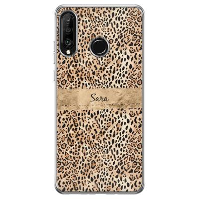 Huawei P30 Lite hoesje ontwerpen - Luipaard goud Huawei P30 Lite hoesje ontwerpen - Luipaard goud