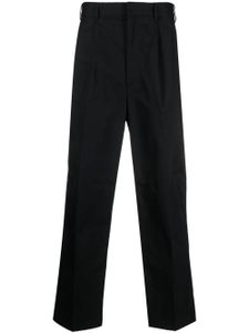 Emporio Armani pantalon droit à plis - Noir