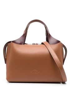 Tod's medium Boston leather tote bag - Marron