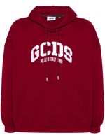 GCDS hoodie à logo brodé - Rouge - thumbnail