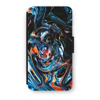 Black Unicorn: iPhone XS Flip Hoesje - thumbnail