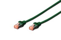 Digitus DK-1644-005/G RJ45 Netwerkkabel, patchkabel CAT 6 S/FTP 0.50 m Groen Halogeenvrij, Verdraaide paren, Snagless, Vlambestendig 1 stuk(s)