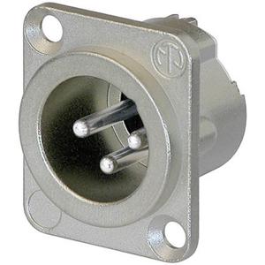 Neutrik NC3MD-LX XLR-connector Flensstekker, contacten recht Aantal polen: 3 Zilver 1 stuk(s)