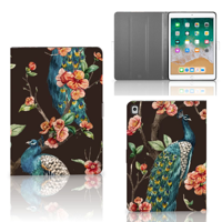 Apple iPad 9.7 (2018) Flip Case Pauw met Bloemen