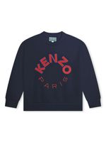 Kenzo Kids sweat en coton à logo brodé - Bleu