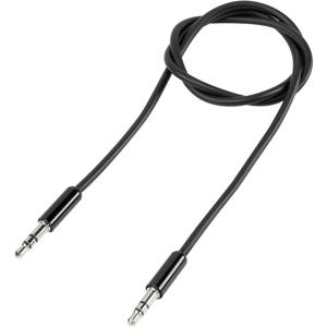 SpeaKa Professional SP-7870052 Jackplug Audio Aansluitkabel [1x Jackplug male 3,5 mm - 1x Jackplug male 3,5 mm] 5.00 m Zwart SuperSoft-mantel