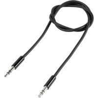 SpeaKa Professional SP-7870492 Jackplug Audio Aansluitkabel [1x Jackplug male 3,5 mm - 1x Jackplug male 3,5 mm] 3.00 m Zwart SuperSoft-mantel