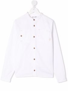 Bonpoint chemise boutonnée à col officier - Blanc