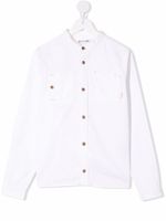 Bonpoint chemise boutonnée à col officier - Blanc