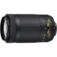 Nikon AF-P DX Nikkor 70-300 mm 1:4,5-6,3G ED, lensdop voorkant met kliksluiting LC-58 wit/zwart