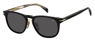 David Beckham zonnebril 7040/F/S heren cat. 3 rond goud/zwart