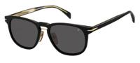 David Beckham zonnebril 7040/F/S heren cat. 3 rond goud/zwart