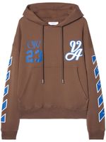 Off-White 23 Varsity Skate cotton hoodie - Marron - thumbnail