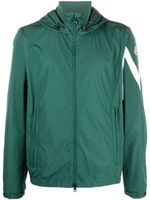 Moncler coupe-vent à patch logo - Vert