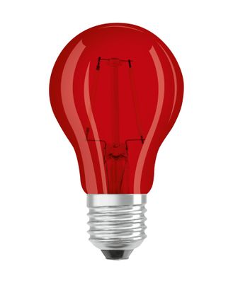 OSRAM 4058075433946 LED-lamp Energielabel G (A - G) E27 Peer 2.5 W = 7 W Rood (Ø x l) 60 mm x 105 mm 1 stuk(s)