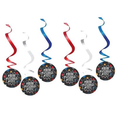 6x Decoraties thema geslaagd - Hangdecoratie 6x Decoraties thema geslaagd - Hangdecoratie