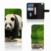 Apple iPhone 6 Plus | 6s Plus Telefoonhoesje met Pasjes Panda
