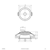 EVN C54N10090925 C54N10090925 LED-inbouwlamp LED 10 W Zwart