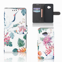 HTC U11 Life Telefoonhoesje met Pasjes Bird Flowers