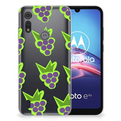 Motorola Moto E6s Siliconen Case Druiven