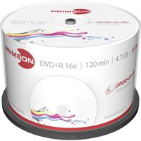 Primeon 2761226 DVD+R disc 4.7 GB 50 stuk(s) Spindel Bedrukbaar - thumbnail