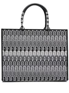 Furla sac cabas à motif monogrammé - Gris