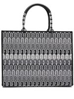 Furla sac cabas à motif monogrammé - Gris