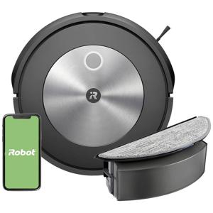 iRobot Roomba Combo J5178 Dweil- en zuigrobot Grafiet Spraakgestuurd, Besturing via App, Compatibel met Amazon Alexa, Compatibel met Google Home