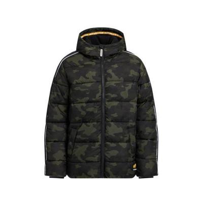 WE Fashion Salty Dog gewatteerde winterjas met contrastbies Salty Dog army groen WE Fashion Salty Dog gewatteerde winterjas met contrastbies Salty Dog army groen