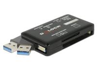 Delock SuperSpeed USB-kaartlezer voor CF/SD/MicroSD/MS/M2/xD