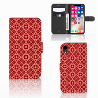 Apple iPhone Xr Telefoon Hoesje Batik Rood - thumbnail