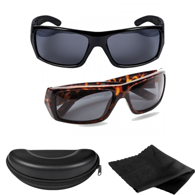 Polaris Zonnebril - Zwart & Tortoise