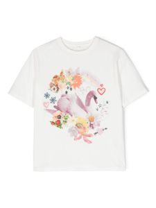 Stella McCartney Kids t-shirt en coton à imprimé graphique - Blanc