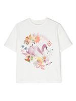 Stella McCartney Kids t-shirt en coton à imprimé graphique - Blanc - thumbnail