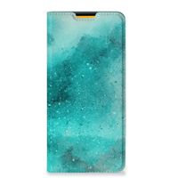 Bookcase Samsung Galaxy M52 Painting Blue - thumbnail