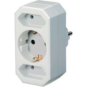 Brennenstuhl BRENN-1508050 netstekker adapter Type C (Europlug) Wit