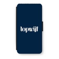 Topwijf Navy: iPhone 7 Flip Hoesje