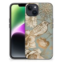 Bloemen Hoesje voor iPhone 15 Vintage Bird Flowers